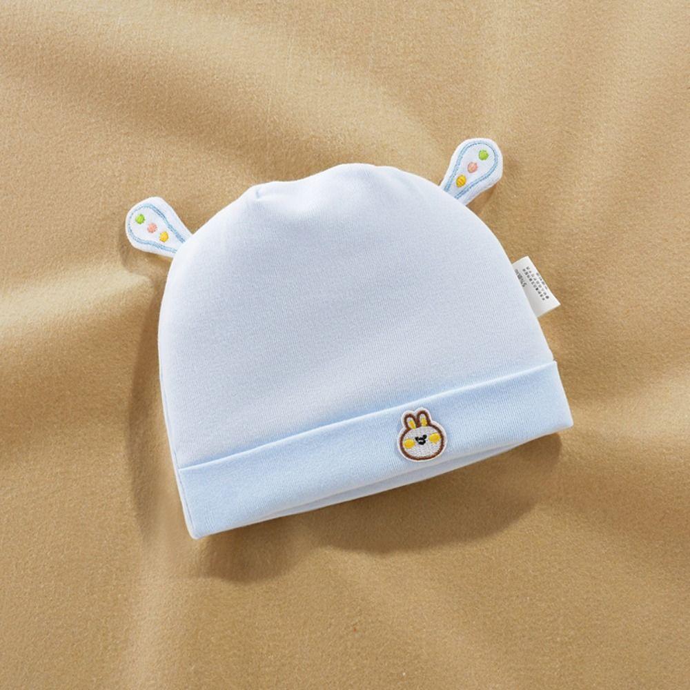 0-3 Months Baby Fetal Cap Print Infants Beanie Cap Warm Boneless Muslin Hats Hospital