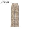 Edition Women's Retro Floral Pleated Wide-Leg Pants