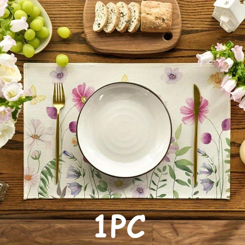 

Floral Butterfly Placemats, For Summer Parties And Seasonal Dining Decor,Ideal for Dining Decor, Outdoor Picnics, Weddings