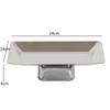 Bubble Crystal Base Metal Tray, Rectangular Stainless Steel Fruit Tray, Cake Rack, Living Room Decoration, Desktop Storage Tray