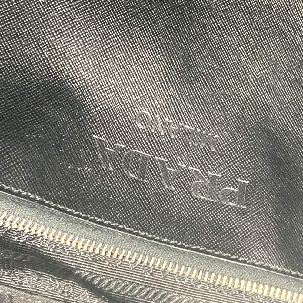 Prada Logo lebky Taška přes rameno Nákupní taška Nylon / Kůže Černá