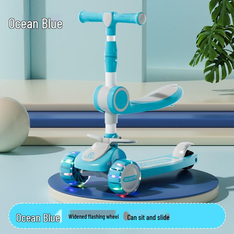 3-in-1 Children's Scooter for Ages 1-12: Safe and Fun for Boys and Girls