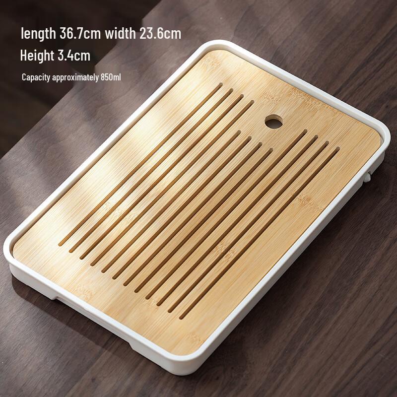 ME Modern Bamboo Tea Tray with Water Storage