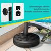 18kg Concrete Umbrella Parasol Base with Rattan Effect 45cm Dia Heavy Duty Parasol Stand for Outdoor Patio Umbrella