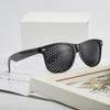 Beige Dual Vision Pinhole Sunglasses - Stylish Multi-Hole Design