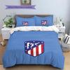 Atlético de Madrid Rašto Patalynės Antklodžių Rinkinys Namų Dekoras Dovana (1 * antklodės užvalkalas + 2 * pagalvės užvalkalai be šerdies)