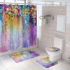 Bathroom Shower Shower Curtain Set No Punch Bathroom Window Curtain Door Curtain Partition Curtains