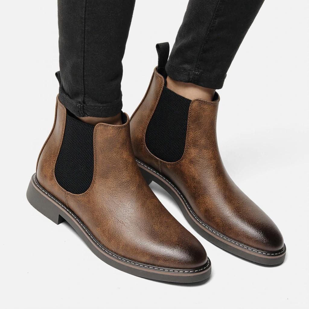 Men Boots Brand Retro Comfortable Casual Fashion 2026 Chelsea Boots