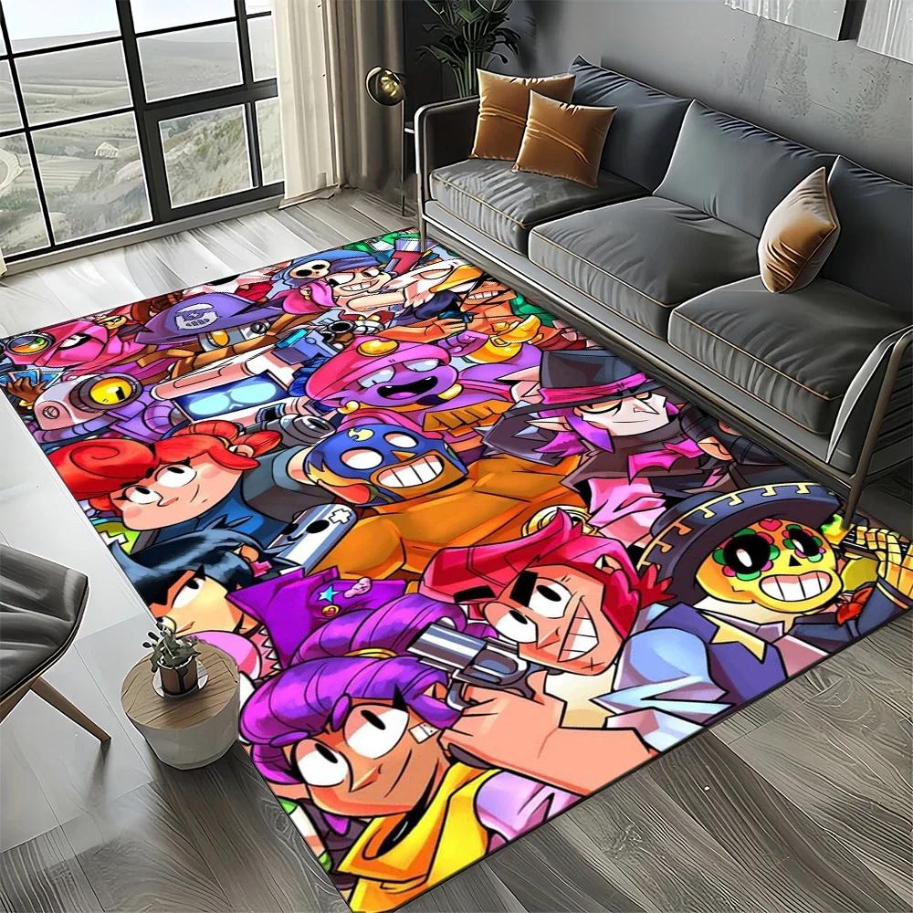 3D Classic star Game Cartoon Carpet Rug for Living Room Bedroom Home Sofa Decoration,kids Play Non-slip Floor Mat Christmas Gift