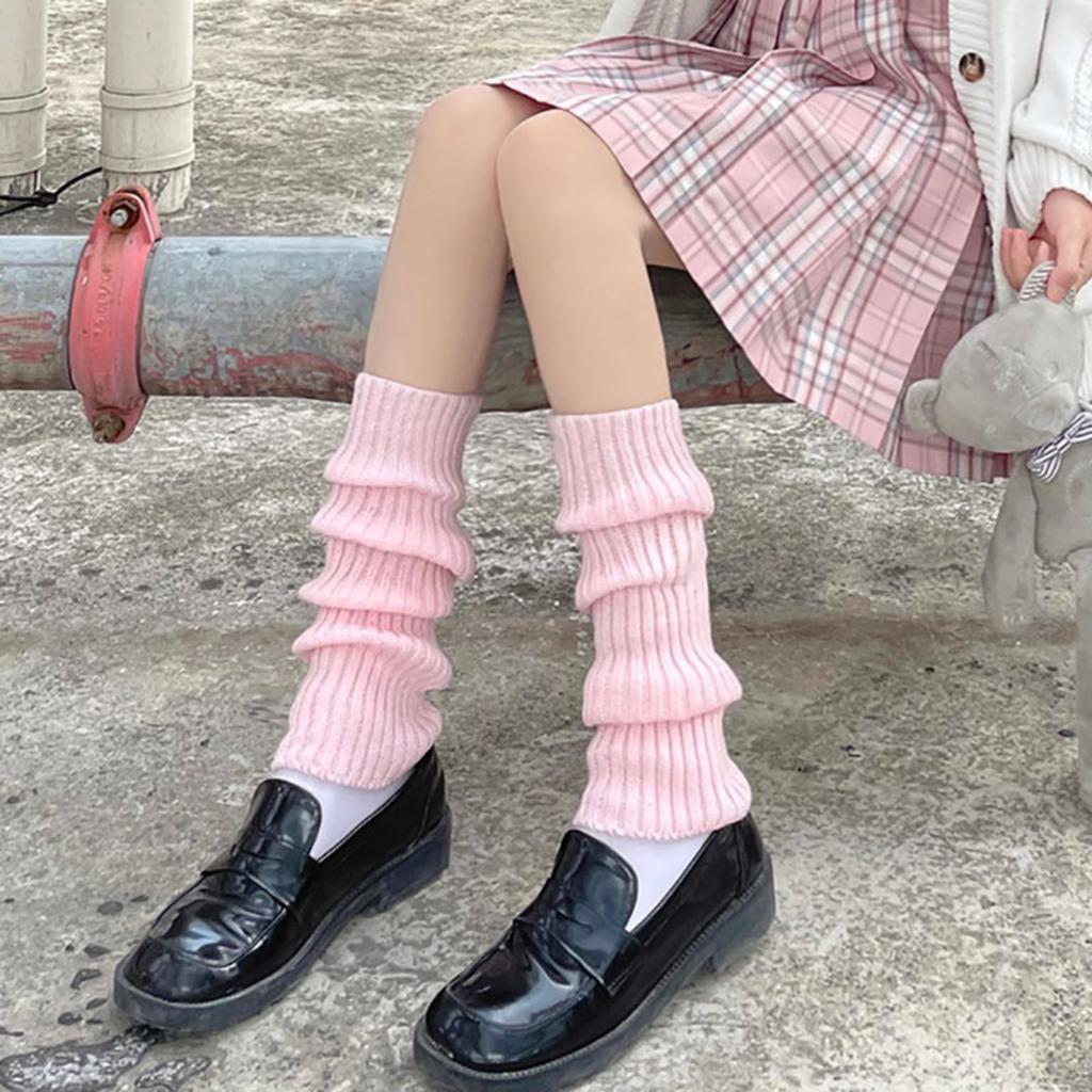 Contrast-Striped Calf Socks - Slimming Women's Knee-Highs /Winter Arrivals Basic Line Instagram-Inspired Leg-Lengthening Calf Socks