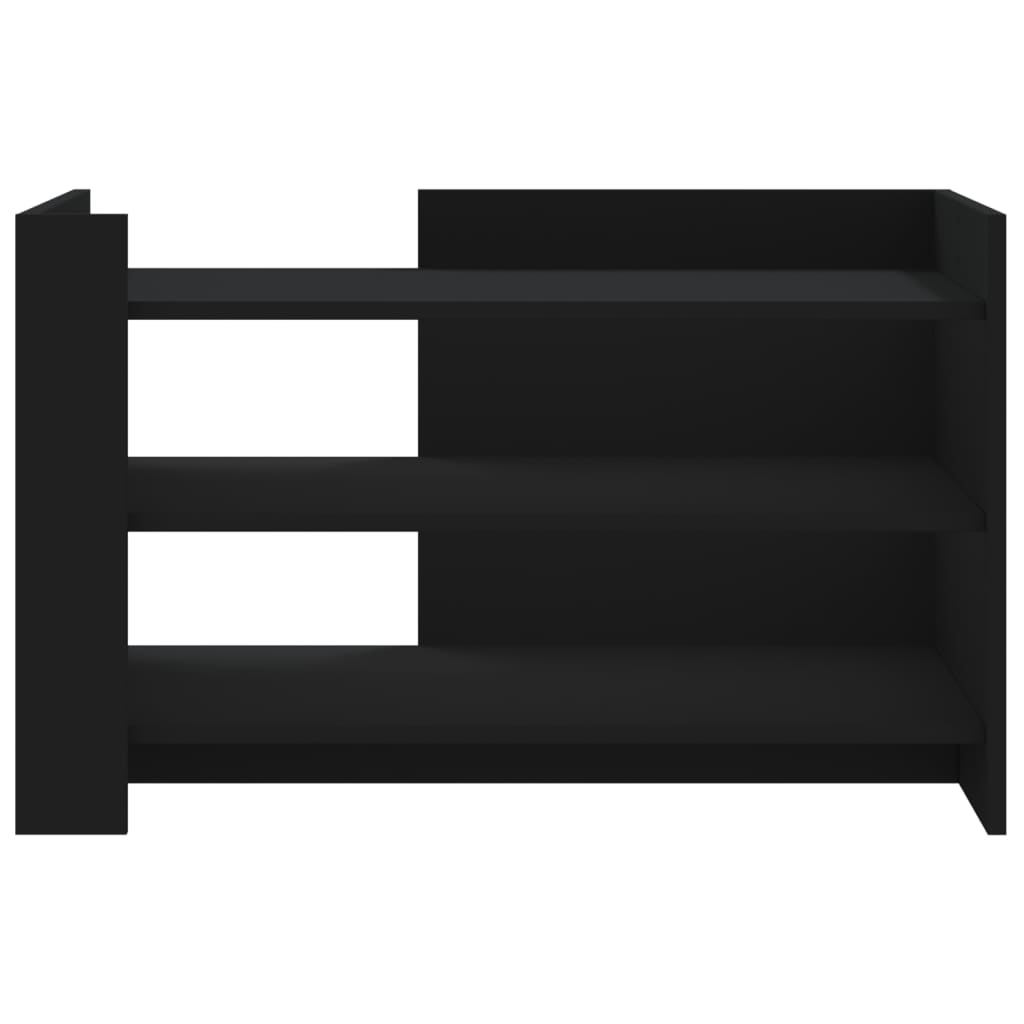  Coffee Table, Black, 80x50x50 Cm, Wood-based Material