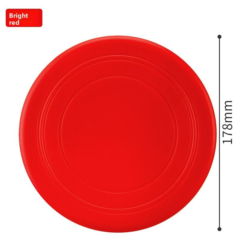 Soft Flying, Dog Toys Interactive Training Frisbee Floating Water Bite Resistant Soft Frisbee Pet Supplies красный