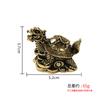 Brass Three-Legged Golden Toad Mother and Child Dragon Turtle Kirin Ornament Home Decoration Gift One Piece Dropshipping