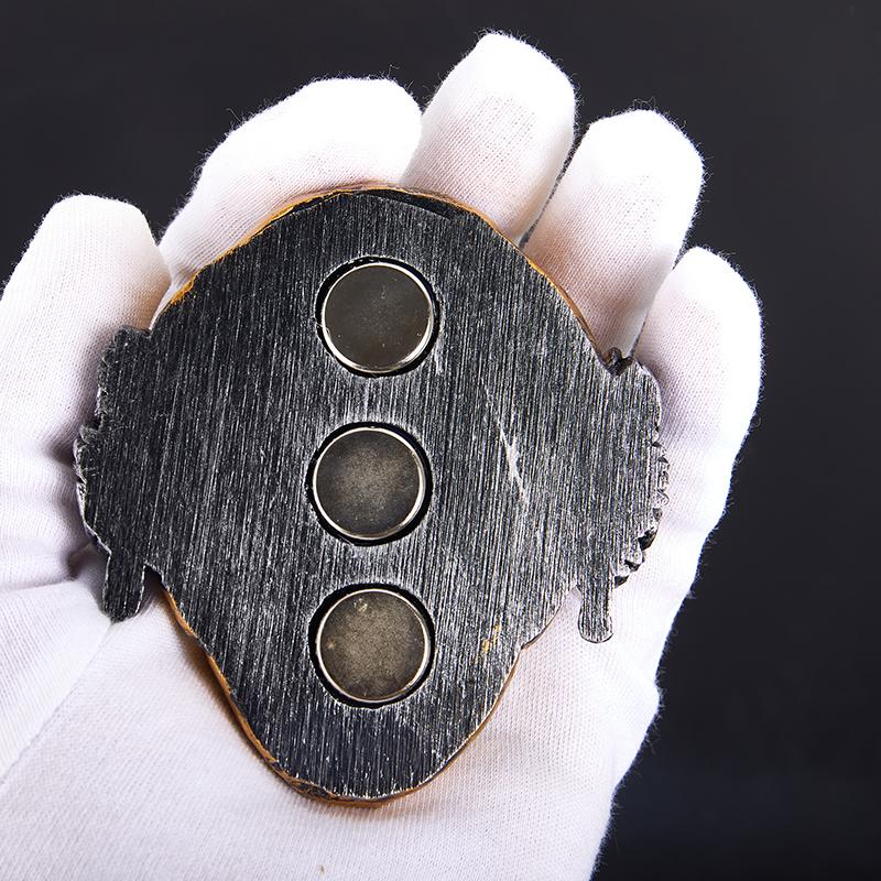 Handmade Metal Mechanical Skull Magnetic Decoration,Gothic Skull Mask,Refridgerator Magnets,Steampunk Skeleton Art Home Decor