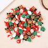 10/20pcs Christmas Mix Resin Crafts Ornament Mini Santa Claus Xmas Tree Figurine DIY Decorations New Year Gifts Party Supplies