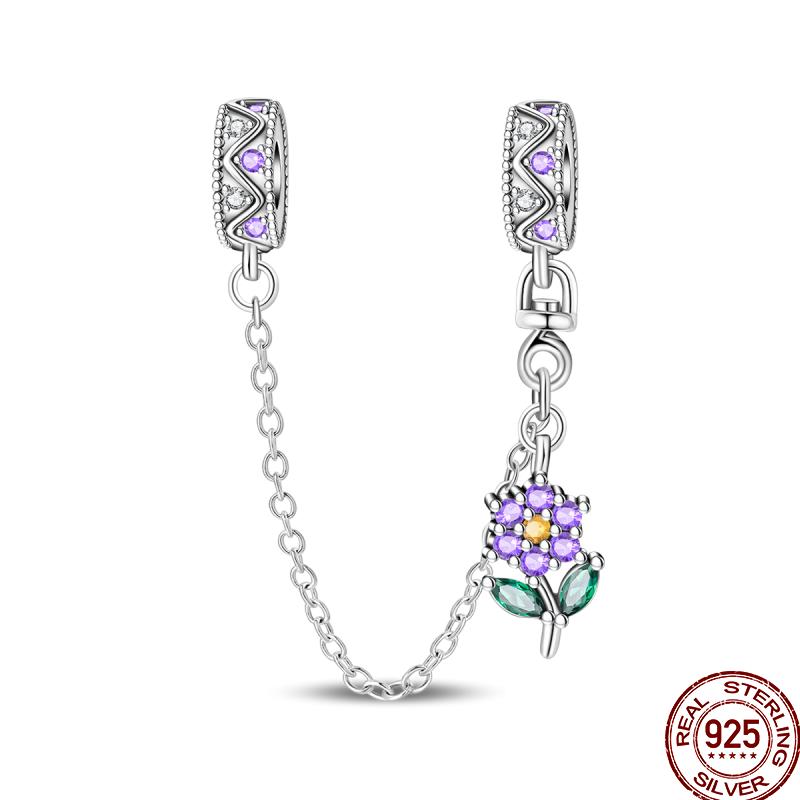 Copper Colorful Beads Youth Multi Series Shiny Inlaid Zircon Pendant Suitable For Pan Original Jewelry Gift