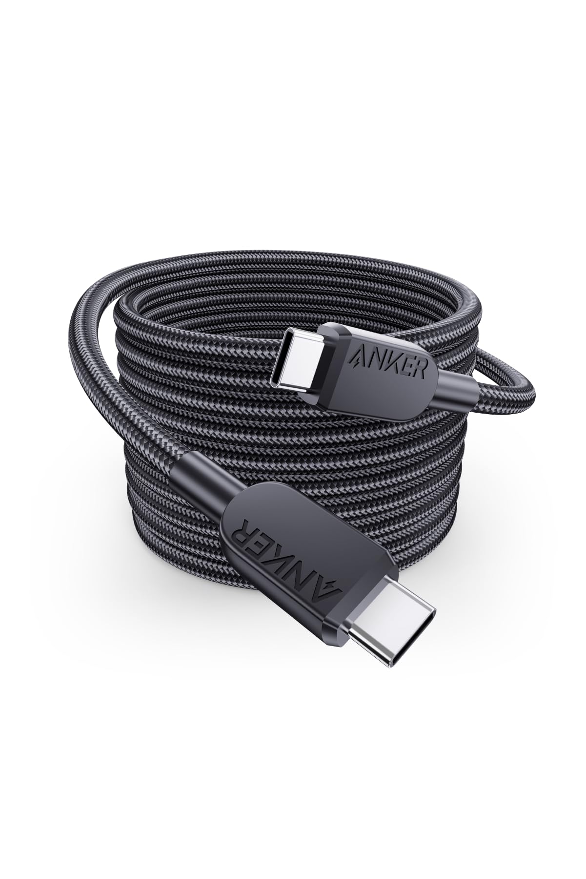 

Anker Cable Durability Black 240W Compatible with Galaxy iPad MacBook USB-C & USB-C (High Nylon) 3.0m Pro/Air Pro/Air чёрный