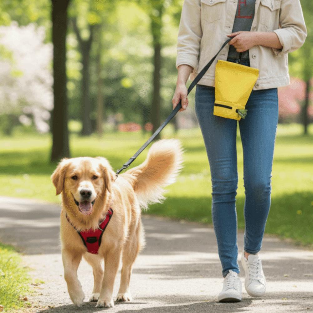 Portable Waterproof Pet Poop Scooper Bag Hanging with Hook Dog Poop Bag Carrier Oxford Waste Bag Holder for Cats and Dogs
