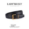 New Women's Belt Genuine Leather Gold Needle Buckle Versatile Jeans Fashion Decoration Designer Women's Belt