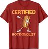 Cool Hotdog Outfit for Adults Hotdog Hot Dog Lover TShirt Foodies Certified Hotdogolist Y2k Art Aesthetic Clothes Novelty Gifts
