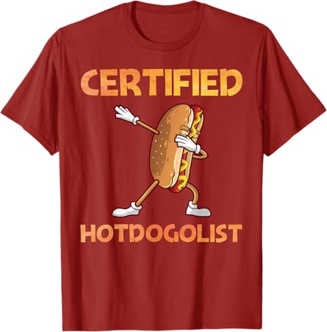 Cool Hotdog Outfit for Adults Hotdog Hot Dog Lover TShirt Foodies Certified Hotdogolist Y2k Art Aesthetic Clothes Novelty Gifts S