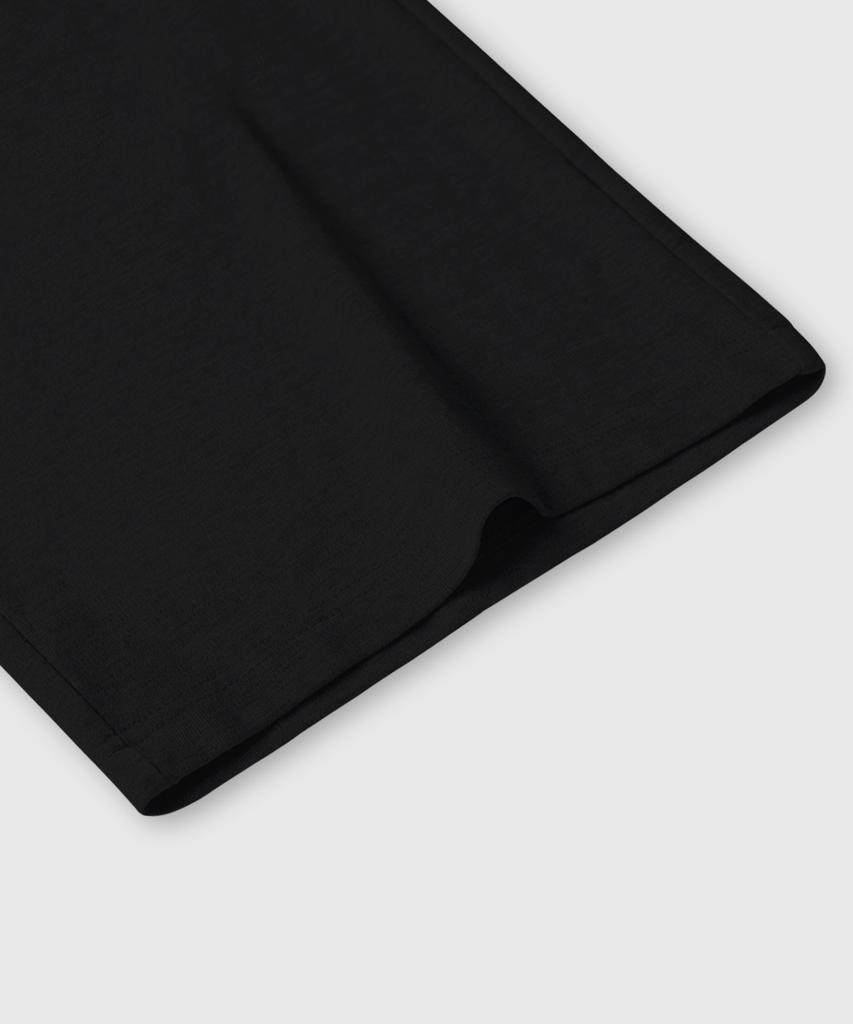 LEMAIN SECOND One-Pleat Wide Cargo Sweatpants [Black]