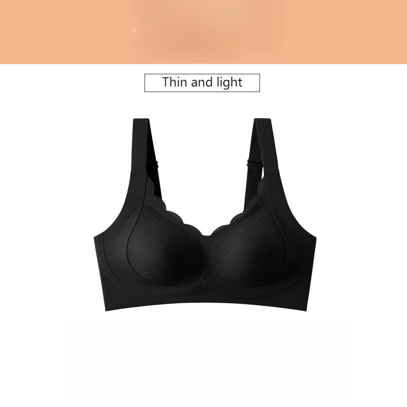 

Sports Bra Women s Plus Size Bra Women s Seamless Gathering Bra Collection Bra Accessory Breast Anti Sagging Bra M чорний