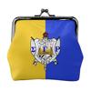 Sigma Gamma Rho 1922 SGR Print Mini Leather Purse Small Change Pouch with Kiss-Lock Clasp Closure Buckle Wallet for Women Gifts