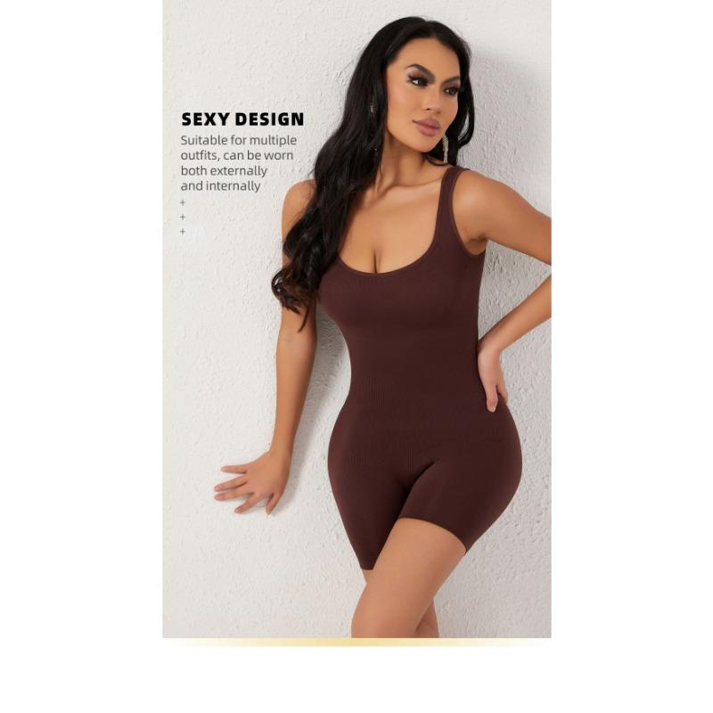 Women Seamless U Back Tummy Control Butt Lift Shapewear Bodysuit