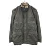 BLACKBARRETT by NEIL BARRETT PU Coating Military Jacket 1 Khaki Gray Men's Used