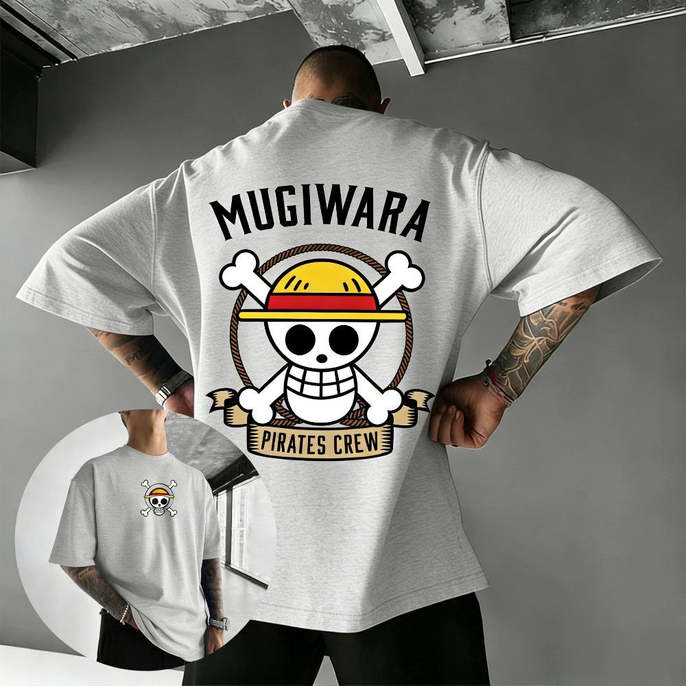 Plus Size One Piece Anime Printed Men and Women Tshirt Casual Summer Parent Child Top Fashion Y2K Street Wear Harajuku Style