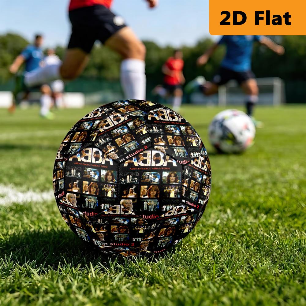ABBA Iconic Music Legacy Soccer Ball Suitable for Both Training and Competition High Elasticity Outdoor Sports No. 5 Football Training Football