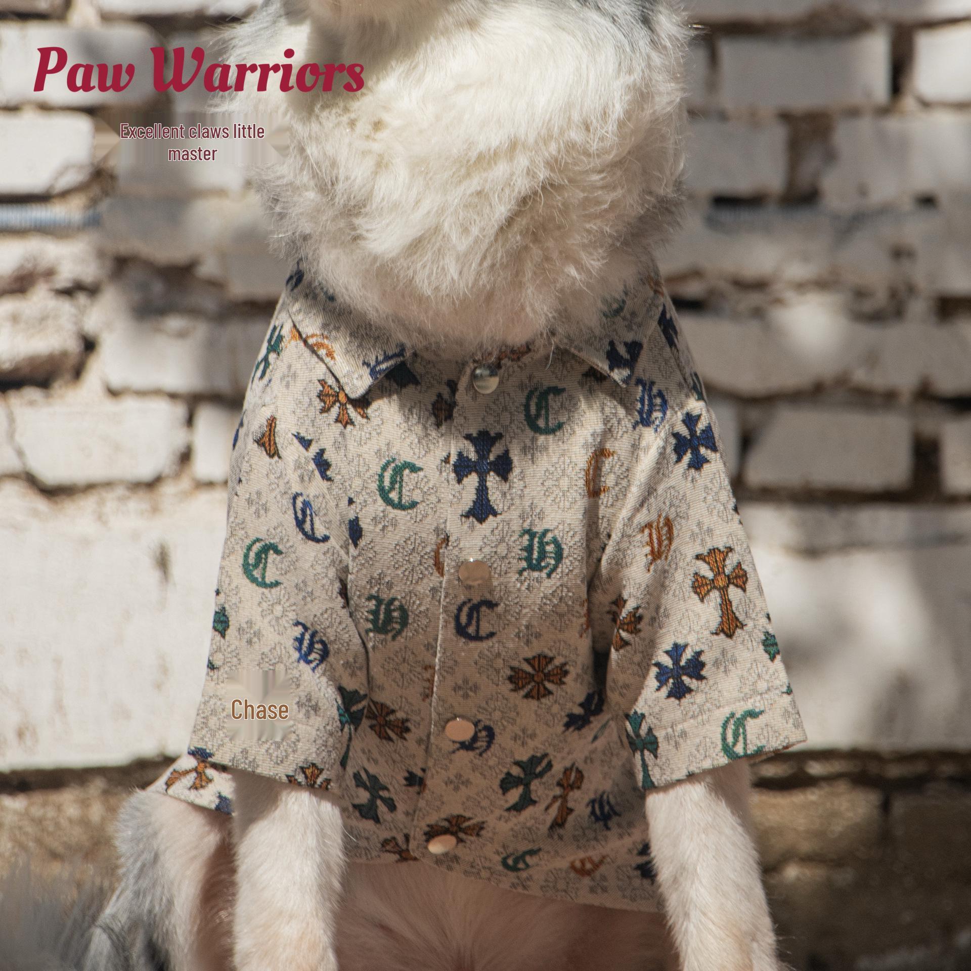 

Большая твиловая рубашка для собаки для померанского шпица, золотистого ретривера, самоеда, тедди, гигантского пуделя, кошки и бордер-колли. Size XS (Approx. 1-3 lbs)