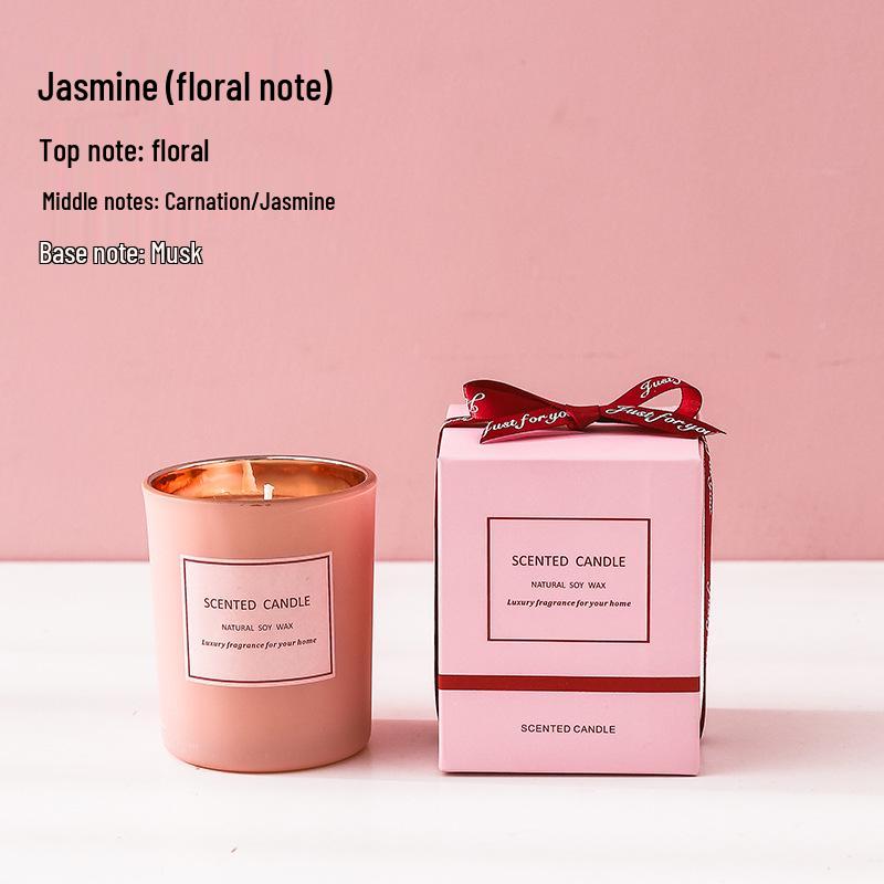 Valentine's Day Scented Candle in Electroplated Glass Cup