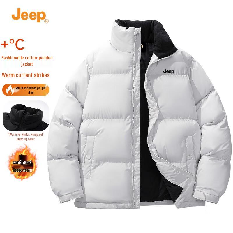 JEEP Men's Winter Fleece-Lined Padded Jacket