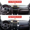 För Toyota Land Cruiser Prado 120 J120 2003-2006 2007 2008 2009 Bil Instrumentpanelsskydd Undvik Ljusmatta Anti-UV Mattor Halkfria