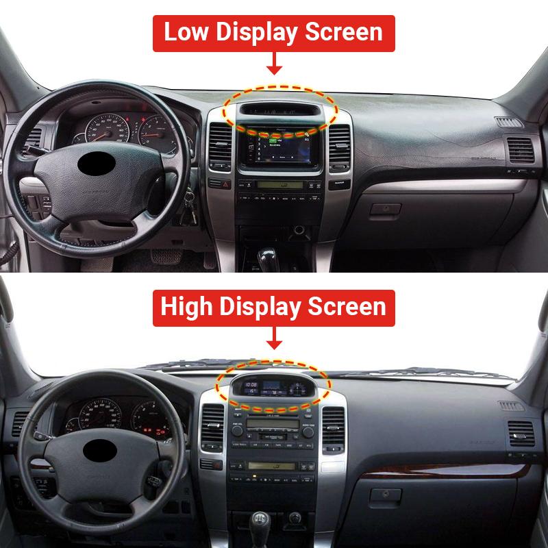 For Toyota Land Cruiser Prado 120 J120 2003-2006 2007 2008 2009 Car Dashboard Cover Avoid Light Pad Anti-UV Carpets Non-Slip