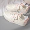 Fashion Ladies thick soled white Shoes Summer new fashion Sneakers Trendy lace up casual shoes Comfort breathable women's board shoe