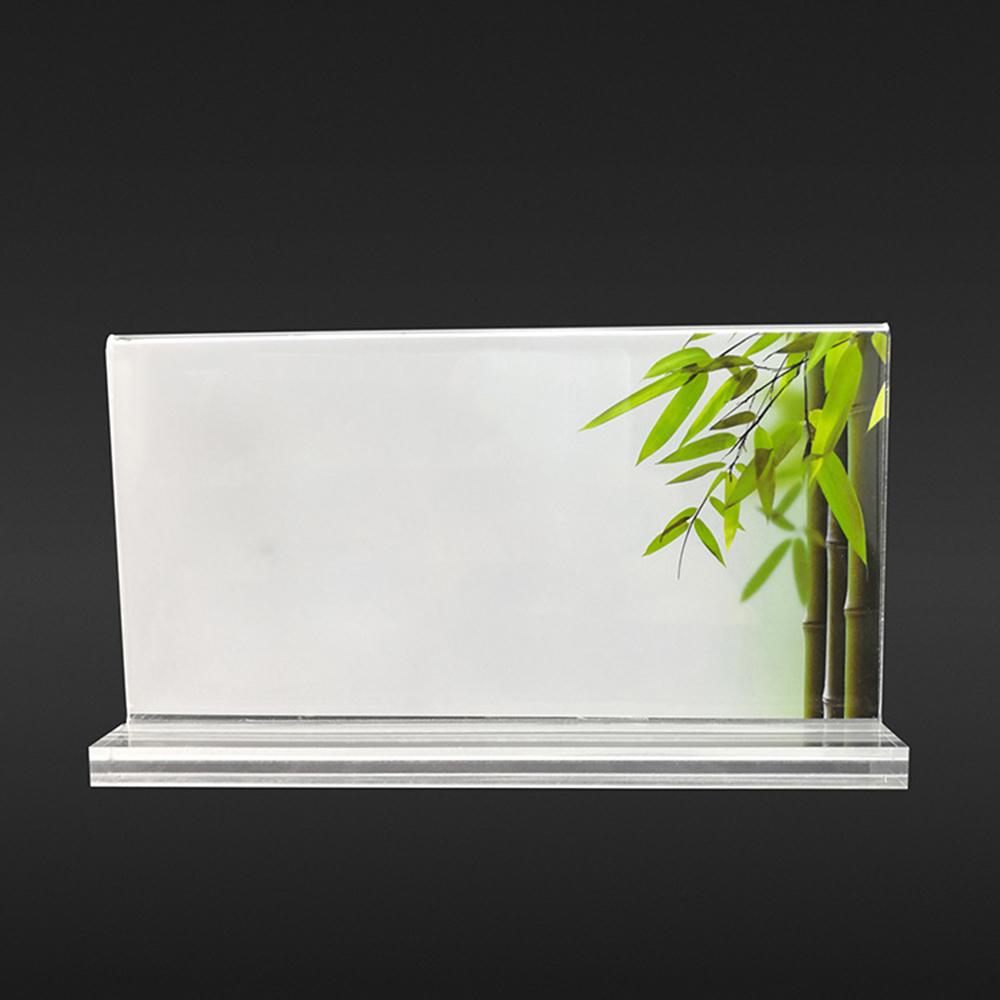 Acrylic Photo Frame Freestanding Picture Frame 10*15cm Table Display Card Stand Home Decor Art DIY Ornament Room Decoration