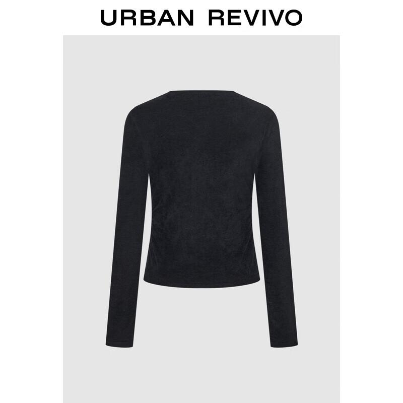 UR 2025 Spring Women's Metal Embellished Knit Top