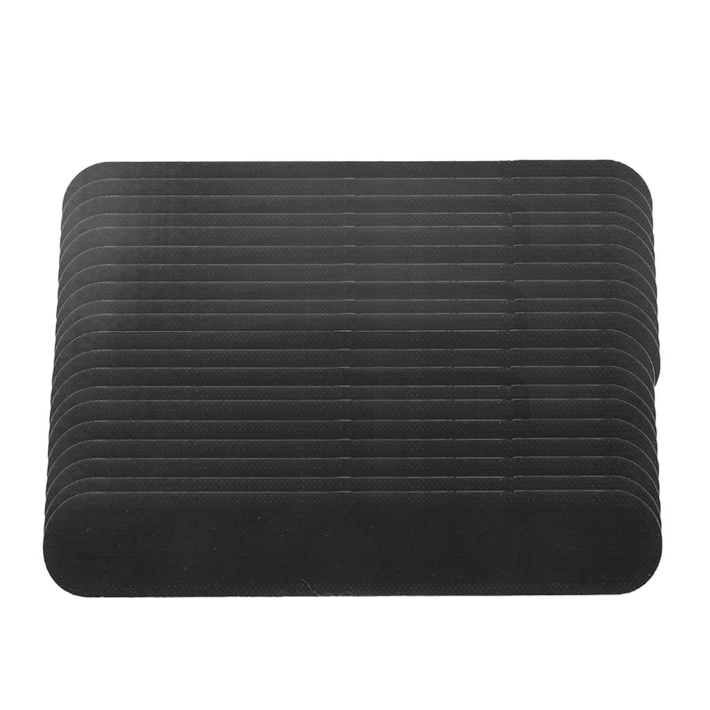 20pcs Collar   Pads Disposable Hat Collar   Stains SelfAdhesive Neck Liner Pads(Black )