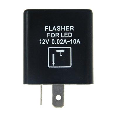 LED Flasher Relays for Bulb LED Turn Signal, Fix Fast Hyper Flash 2 Pin Motorbike LED Light Turn Flasher Relays