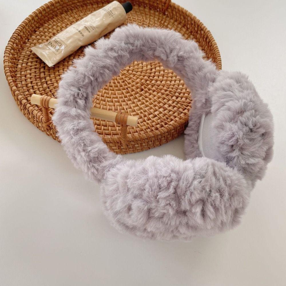 Încălzitor de urechi pluș culoare solidă pliabil cu clape de urechi pliabile Nou acoperitor de urechi Exterior