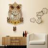 Owl Wall Clocks Pendulum Stylish Home Decor Clock Mechanism Silent Living Room Luxury Decorated Wall Watch Interior Ornaments
