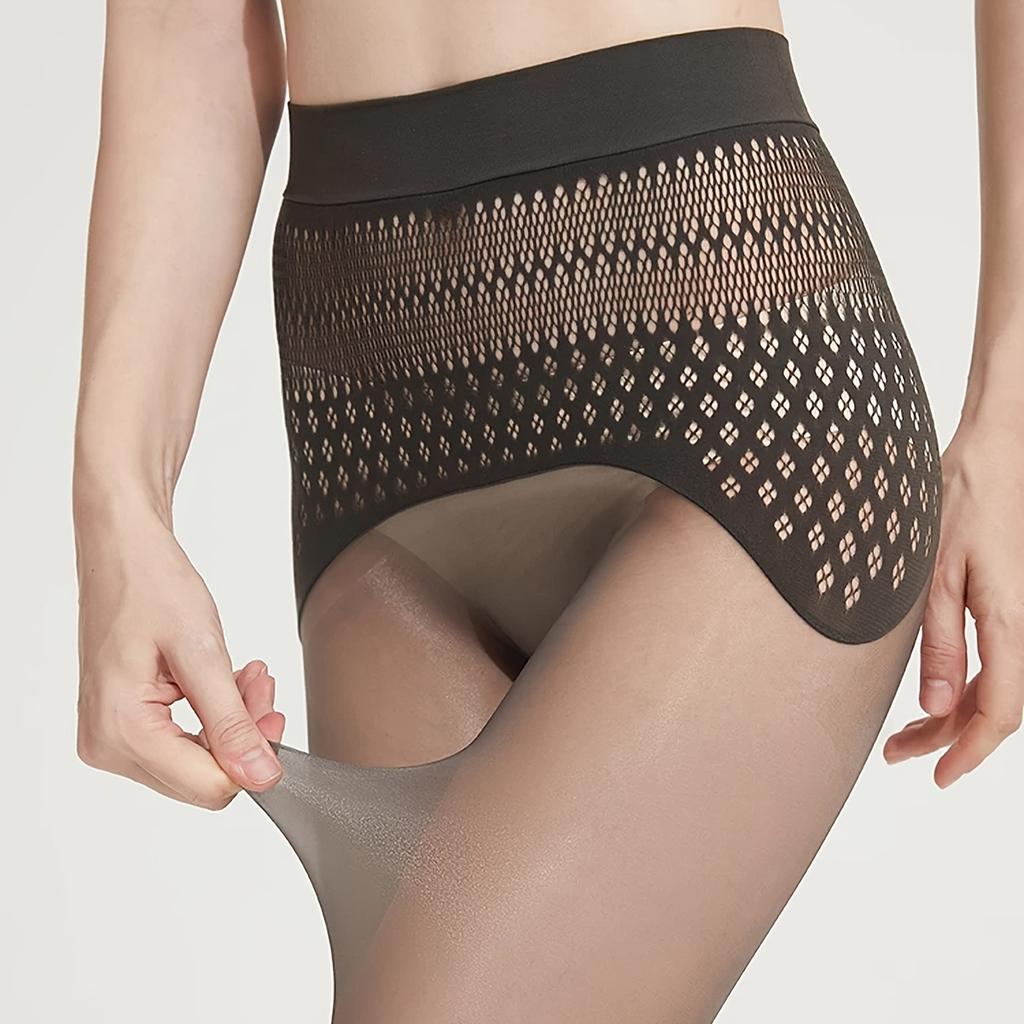Breathable Pantyhose Control Top,1D Ultra Sheer Seamless Pantyhose, Super Invisible,Super Stretchy,Fits Sizes 80-160 Pounds