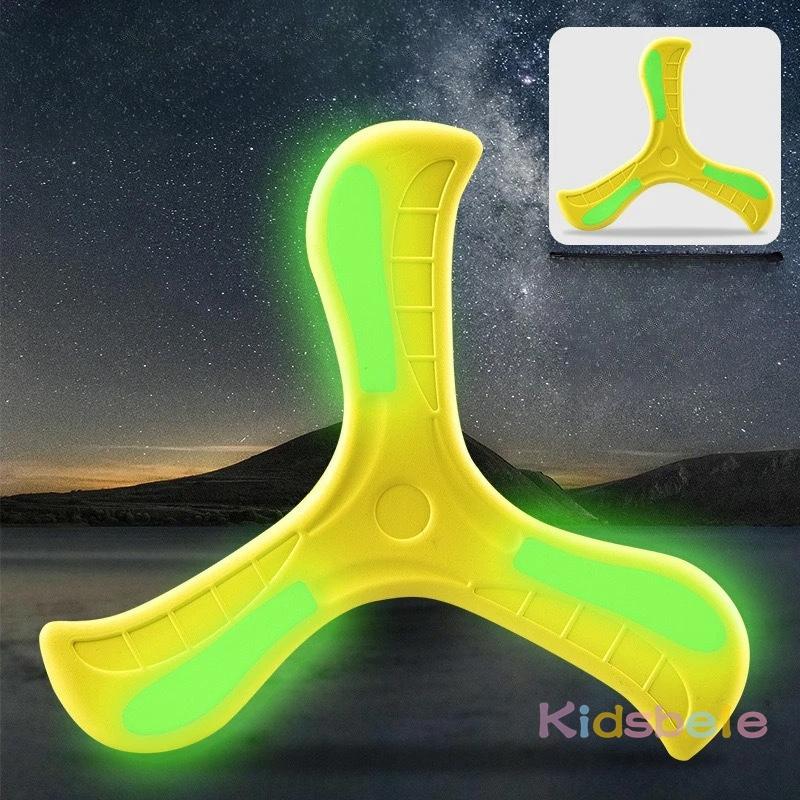 EVA 360 Degrees Returning Spinner Three-leaf Luminous Boomerang Summer Outdoor Sports Game Parent-Child Safe Competitive Toy