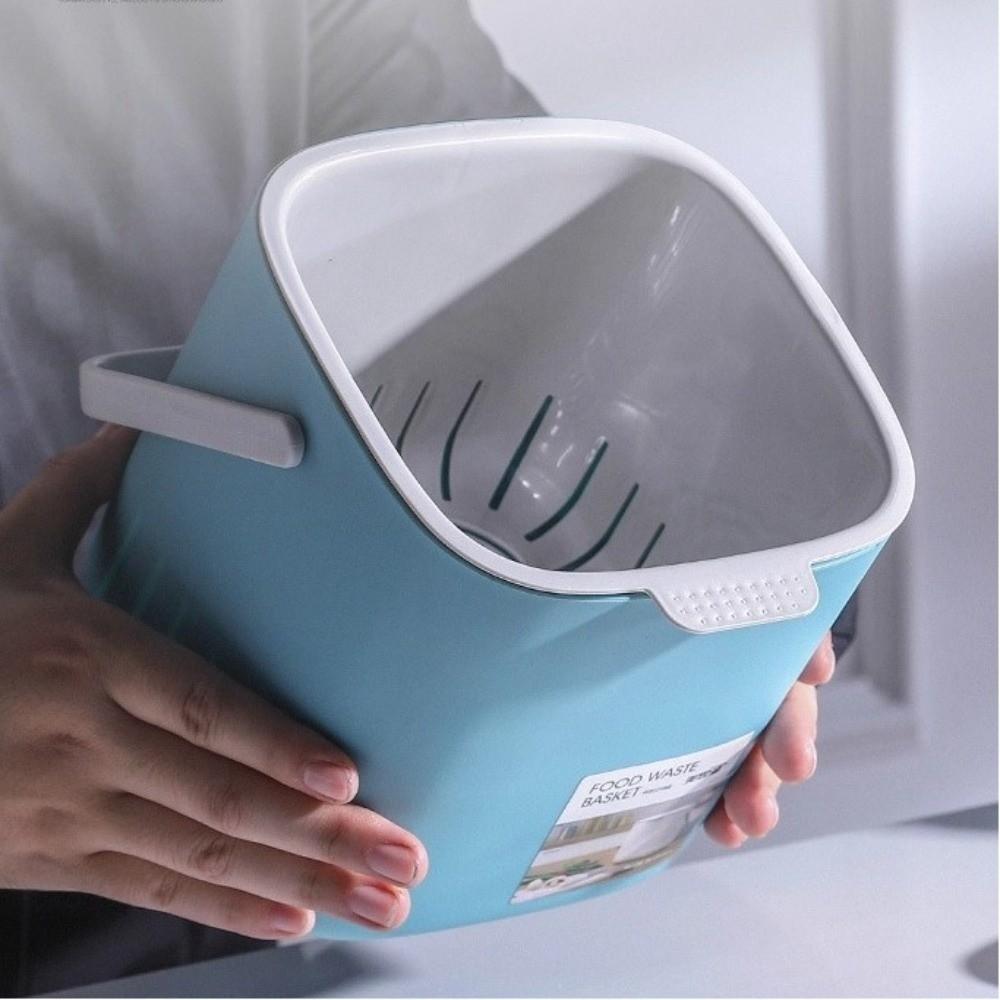 Kunststoff Abfall Mülleimer mit Griff Aufbewahrungskorb Qualität Mülltonne Haushalt