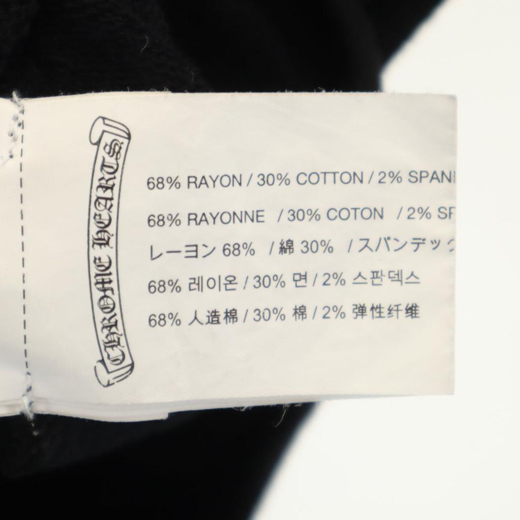 CHROME HEARTS Long Sleeve Zip Hoodie 4T Black Kid's Used