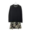 BLUE LABEL CRESTBRIDGE Sanyo Shokai Check Pattern Long sleeve Fisherman's knitwear one piece Women Used