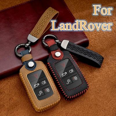Husa pentru chei de mașină din piele Crazy Horse pentru LandRover Range Sport Velar Evoque Freelander2 Discovery Jaguar XF XJ XJL XE